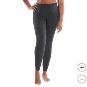 🌸2/$15🌸 Lemon Fleece Lined Leggings Grey Gray Size XL